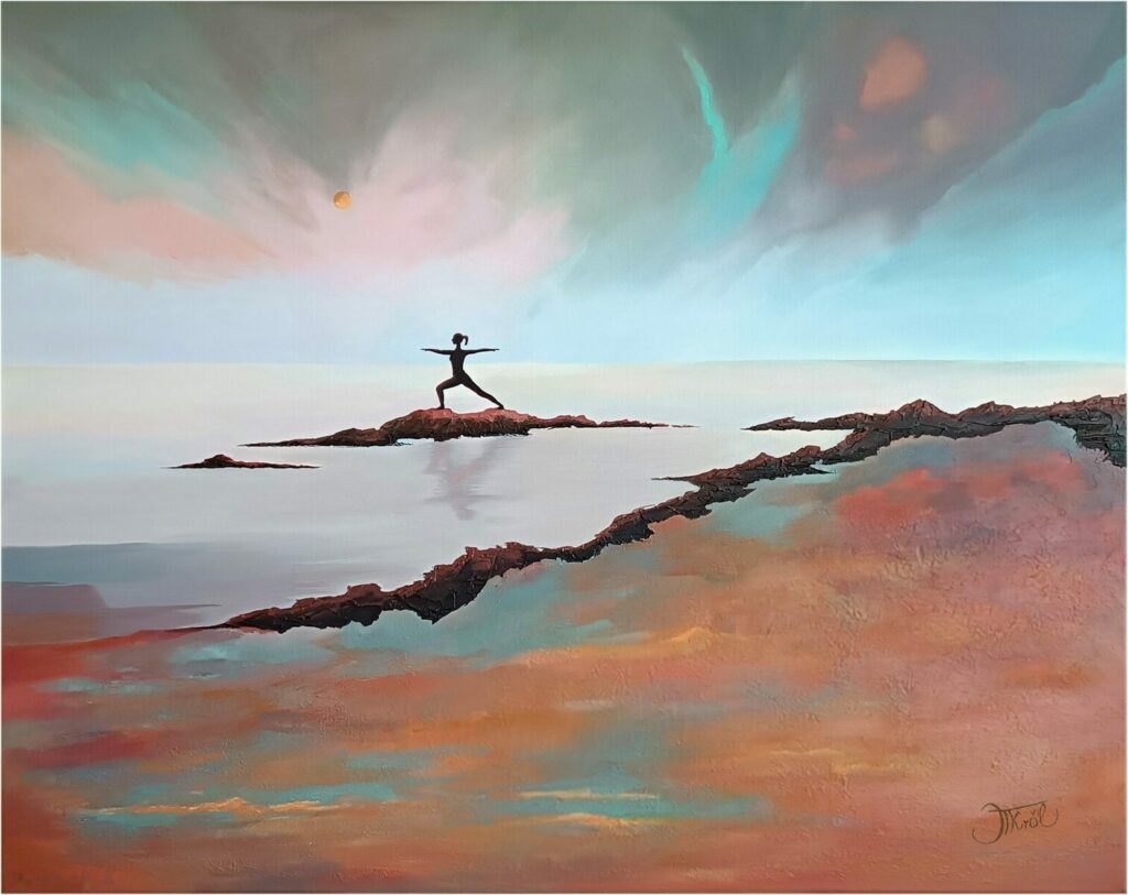 Równowaga – obraz akrylowy, Joanna Król